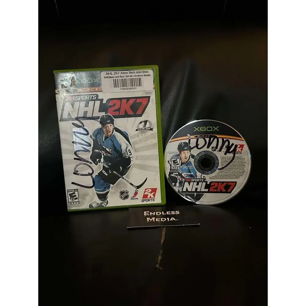 NHL 2K7 Microsoft Xbox Item and Box Video Game